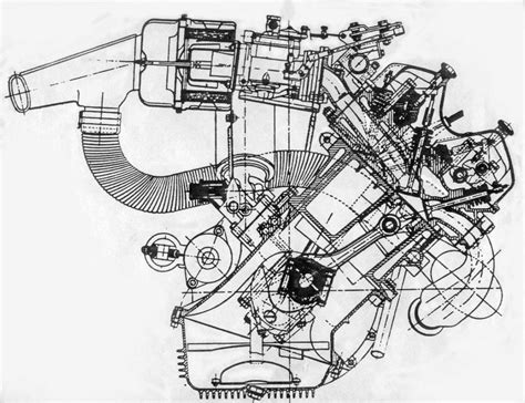 Schematico del motore Lancia V4