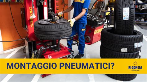 Operatore specializzato che monta uno pneumatico su un cerchio
