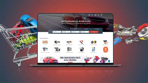 Online auto parts store interface