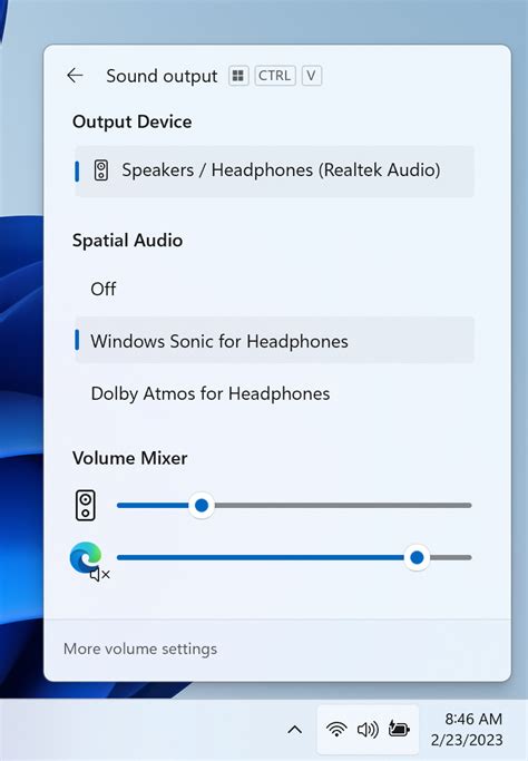 Icona del volume in Windows 11