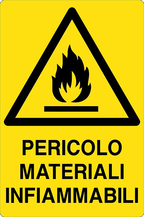 Segnaletica di sicurezza per infiammabili