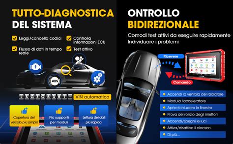 interfaccia software diagnostico dati tempo reale