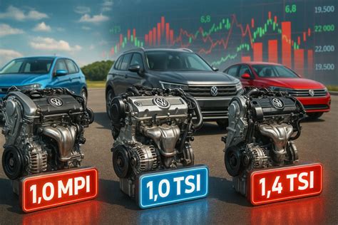 Grafico comparativo consumi 1.0 TSI e 1.2 TSI