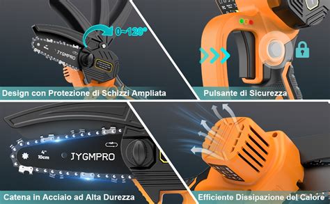 Motosega elettrica in manutenzione