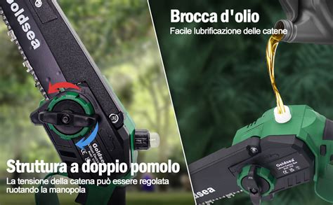 Serbatoio dell'olio della motosega danneggiato