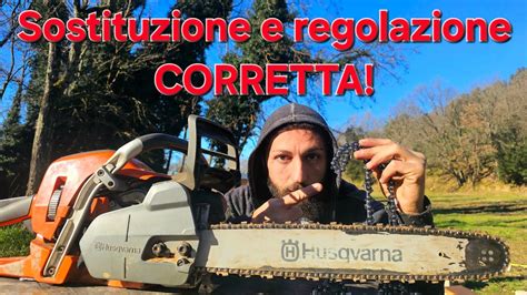 Tensione corretta della catena della motosega