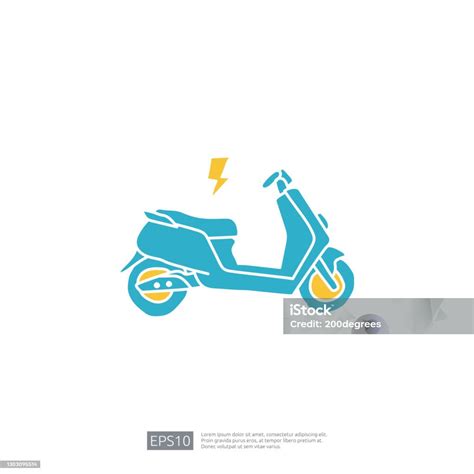 Illustrazione di una moto elettrica moderna