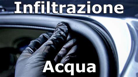 Test infiltrazione acqua auto