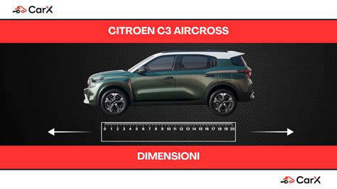 Schema di modularità del bagagliaio Citroën C3 Aircross