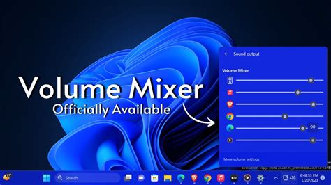 Mixer volume Windows 11