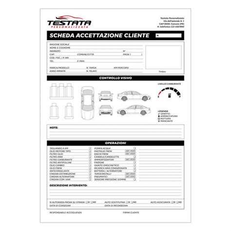 Documenti di manutenzione dell'auto