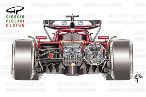 Disegno tecnico delle sospensioni push-rod della Ford GT