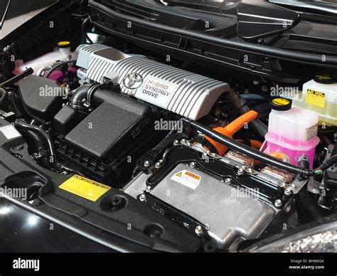 Dettaglio del motore ibrido Toyota