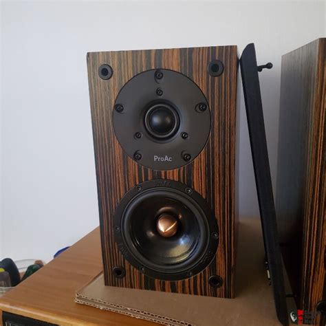 Small listening setup with ProAc Tablette speakers on a desk