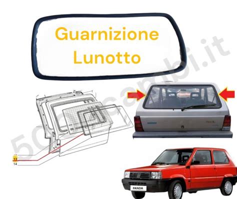 Dettaglio di una guarnizione porta Fiat Panda 141