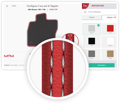 Configuratore tappetini auto online