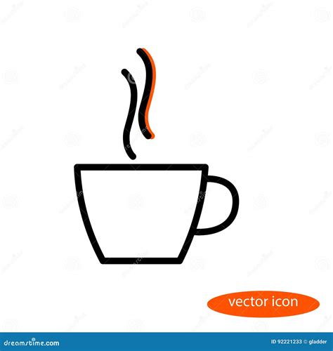 Illustrazione stilizzata di chicchi di caffè e una tazza fumante