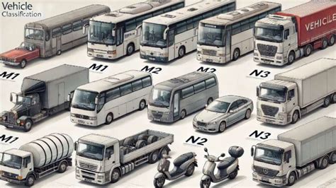 Diagramma che illustra le differenze tra le categorie di veicoli N1 e M1