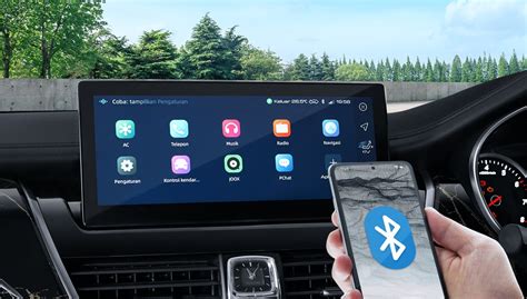 Smartphone connesso via Bluetooth all'auto