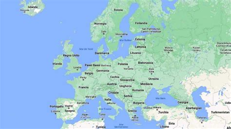 Mappa Europa con punti di origine annunci Golf GTI