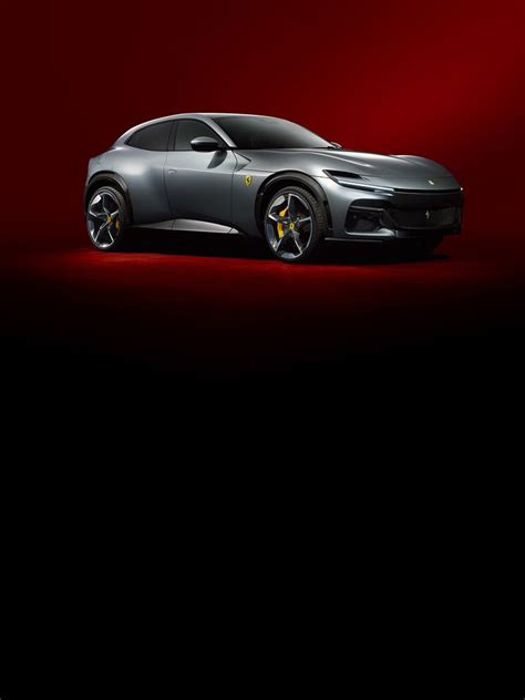 Ferrari logo e auto sportiva