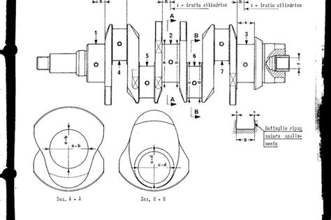 Schema tecnico albero motore