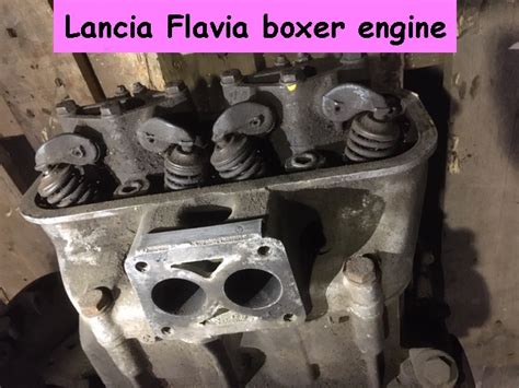 Dettaglio del motore boxer Lancia