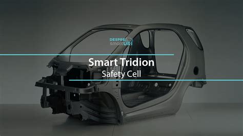 Vista esplosa della cellula Tridion di una Smart Fortwo