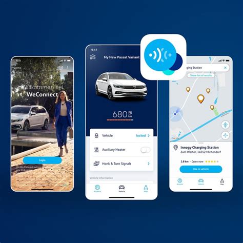 Interfaccia dell'app We Connect Go