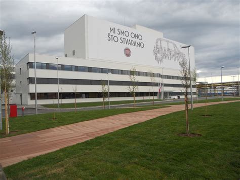Mappa dello stabilimento Fiat di Kragujevac, Serbia