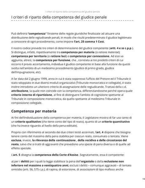 schema del riparto di competenze tra Giudice di Pace e Tribunale