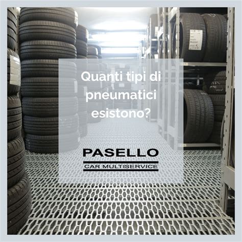 Diverse tipologie di pneumatici per auto