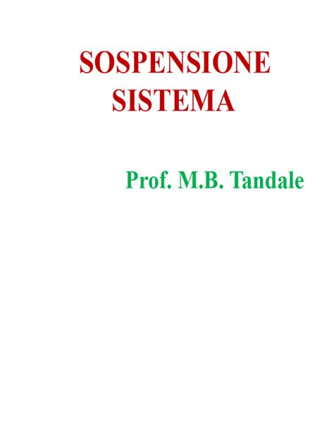 Schema di un sistema di sospensione automobilistica