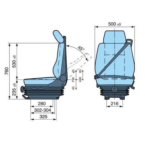 Sedile pneumatico Iveco Eurocargo