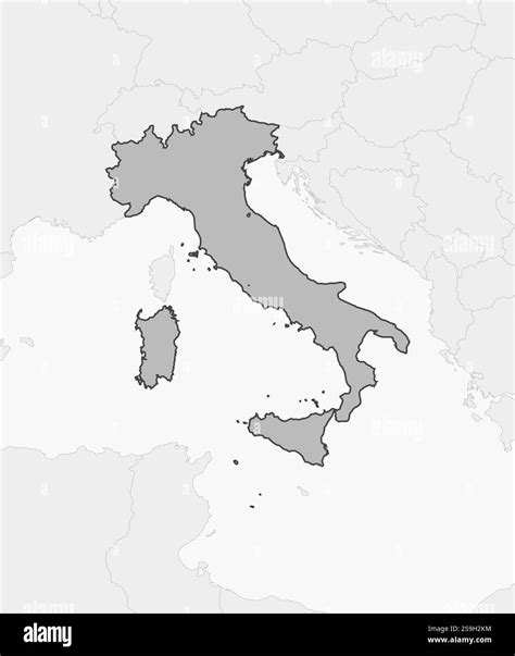 Map of Italy with ALD service points highlighted