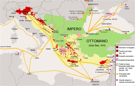 Mappa delle rotte commerciali della componentistica automotive italiana