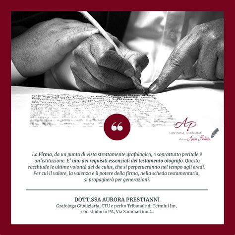 procedimento verificazione firma perizia calligrafica tribunale