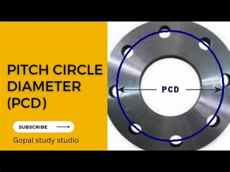 Schema che illustra il concetto di Pitch Circle Diameter (PCD)