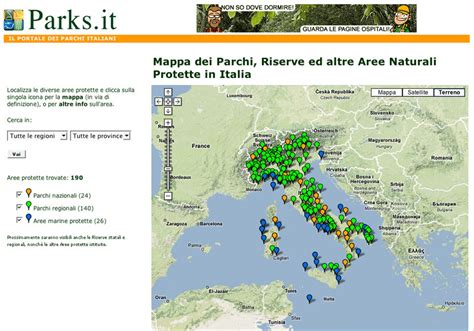 Mappa delle aree protette per i panda in Cina