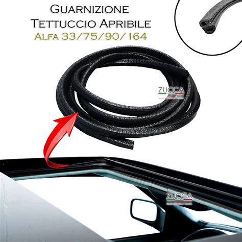 Schema di una guarnizione tettuccio per auto d'epoca