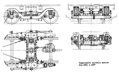 Schema tecnico carrello ferroviario