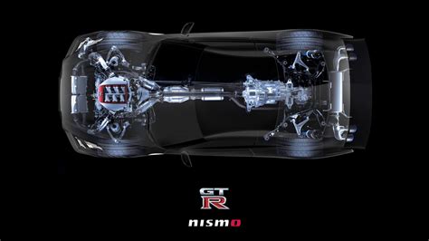 Schema del sistema di trasmissione ATTESA E-TS della Nissan GT-R