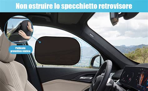 Veicolo con tendine parasole che simboleggia l'efficienza energetica
