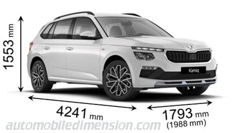 Schema dimensioni Skoda Kamiq