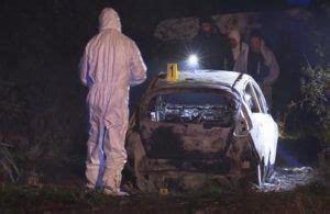 Alice Neri e l'auto carbonizzata