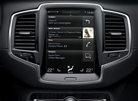 Schermata del navigatore Volvo Sensus