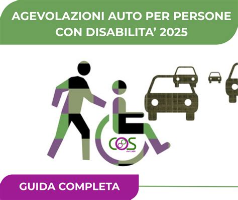 Tavola riassuntiva delle agevolazioni auto per disabili