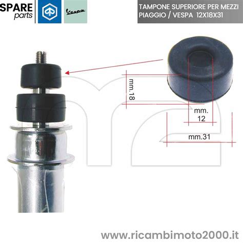 Esempio di limitatore di sterzata (tampone in gomma)