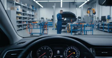 Meccanico che esegue una diagnosi elettronica sul motore di un'auto