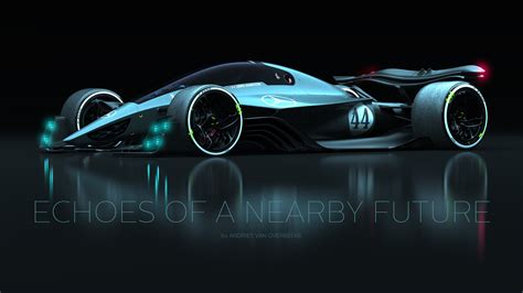 Future F1 car concept with sustainable features